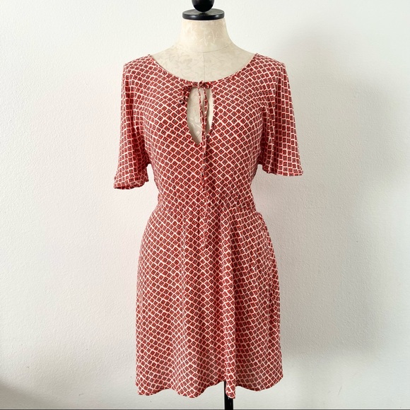 Billabong Dresses & Skirts - Billabong keyhole back cut out bohemian beach surfer mini summer dress orange